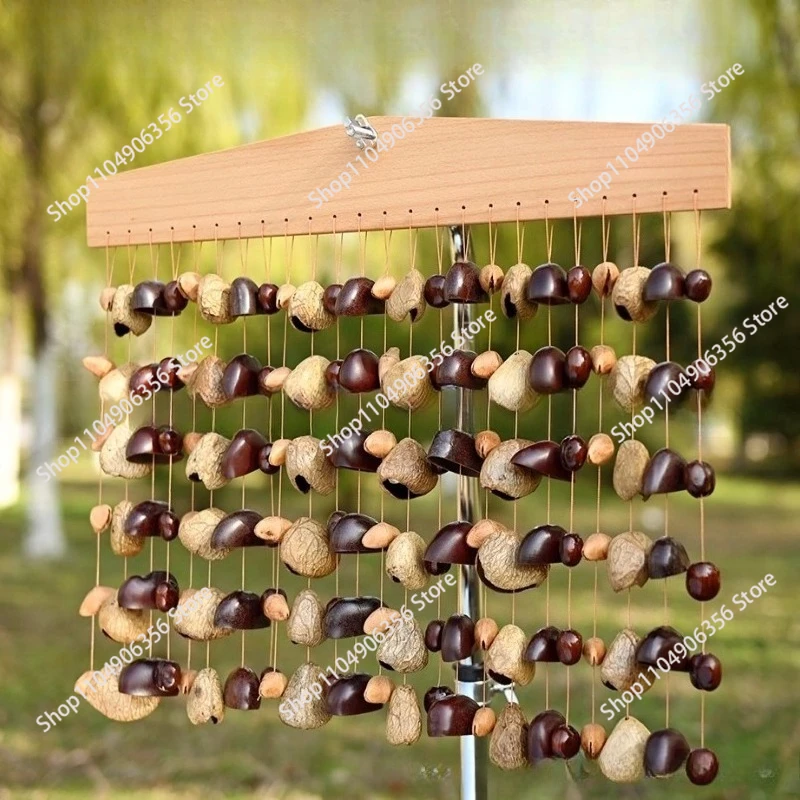 for Pangi Nut Shell Sound Bundle Chacha Wind Chimes Outdoor Sound