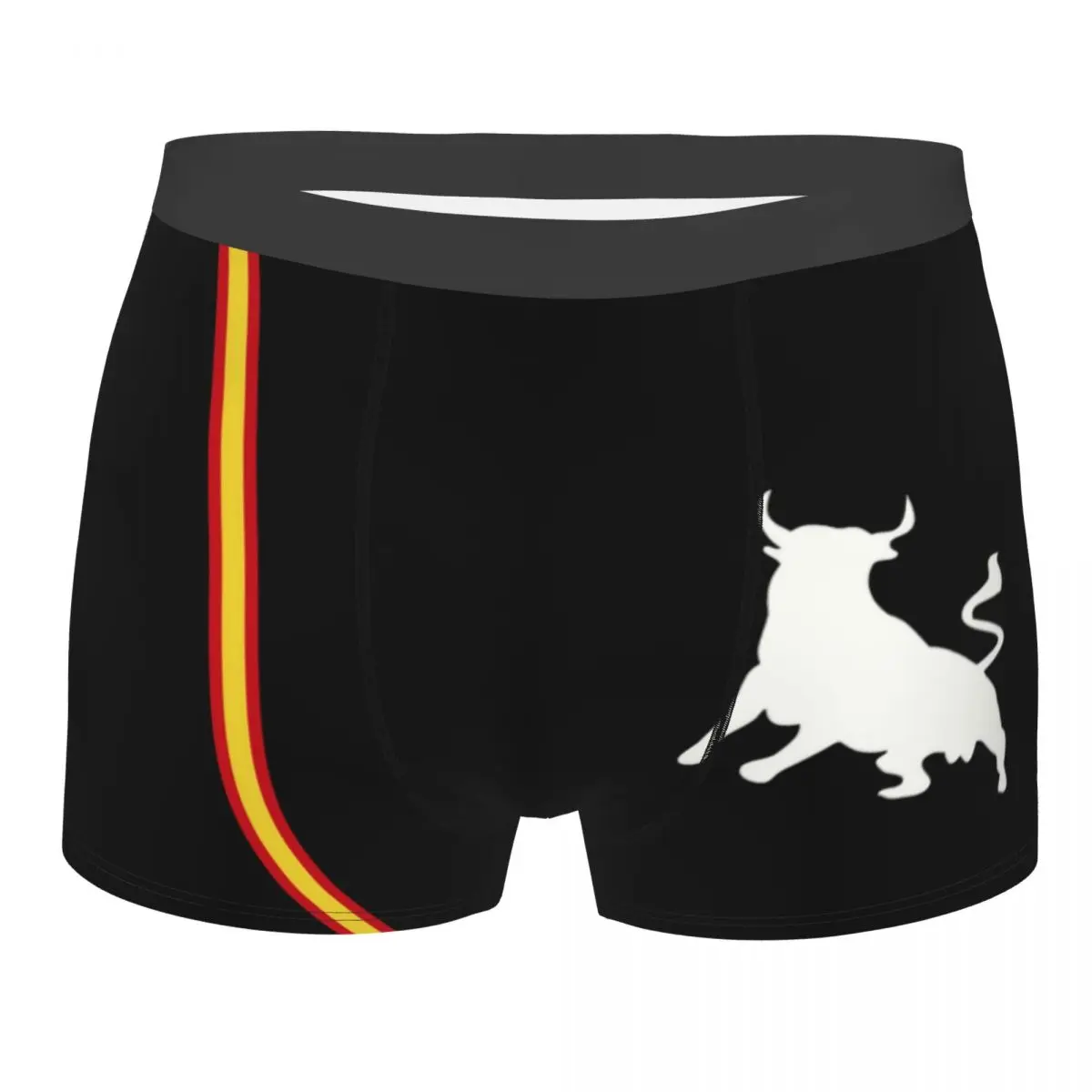 Spanish Bull The Flag Of Spain Underwear Men Sexy Printed Customized Patriotic Boxer Briefs Shorts Panties Soft Underpants