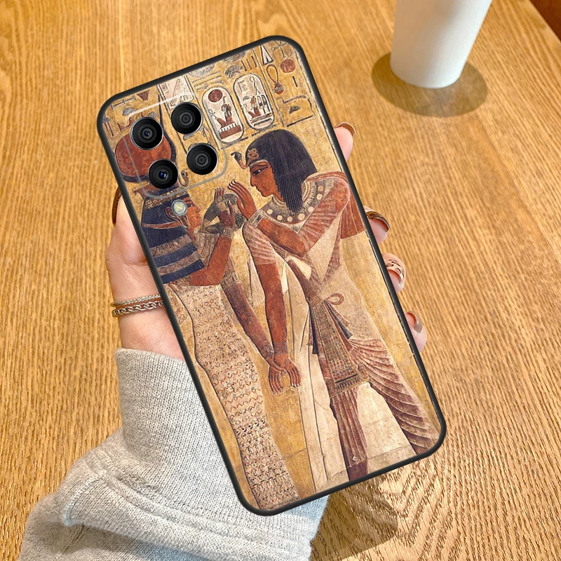 Egypt Pharaoh Mural Funda For Samsung Galaxy M32 M12 M52 M54 M14 M13 M33 M53 M11 M21 M31 M51 M31s M20 M23 Case