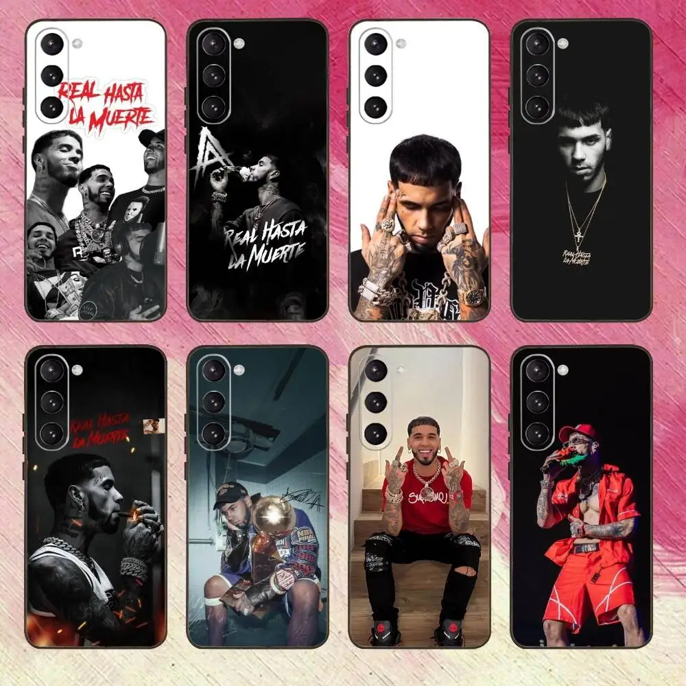 Rapper A- Anuel AA Phone Case For Samsung Galaxy A73,A72,A71,A70,A53,A52,A51,Others Soft Black Cover