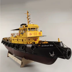 RC Boat 1:35WoShun03 Harbor Tug Model FRP Hull Electric Boat Model Assembly Kit