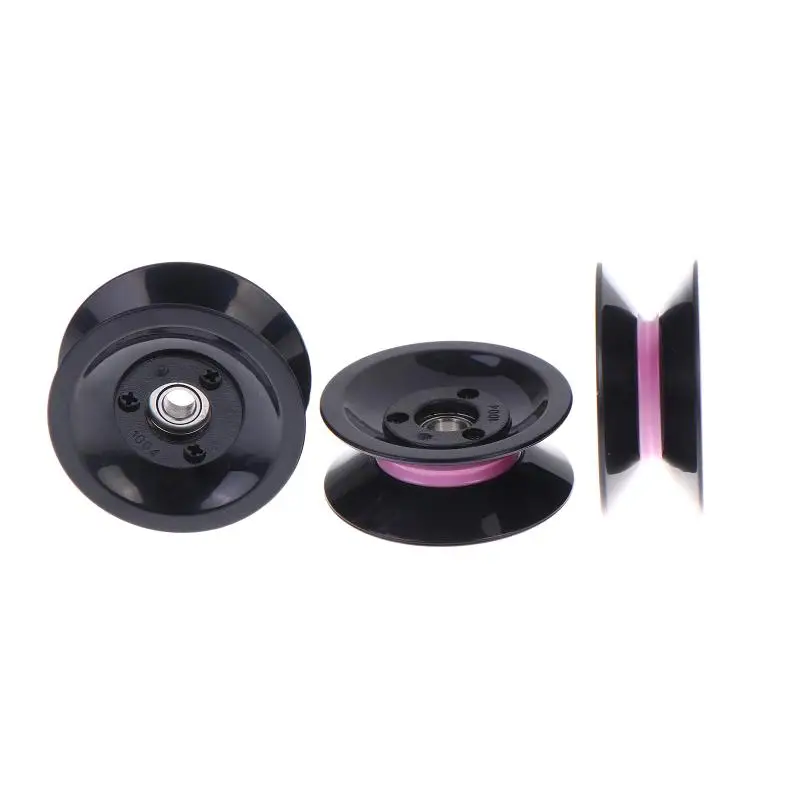 (.) 2Pcs 1004 U-groove V-groove Wheel Winding Machine Pulley Ceramic Wire Guide Wheel Combination Guide Pulley