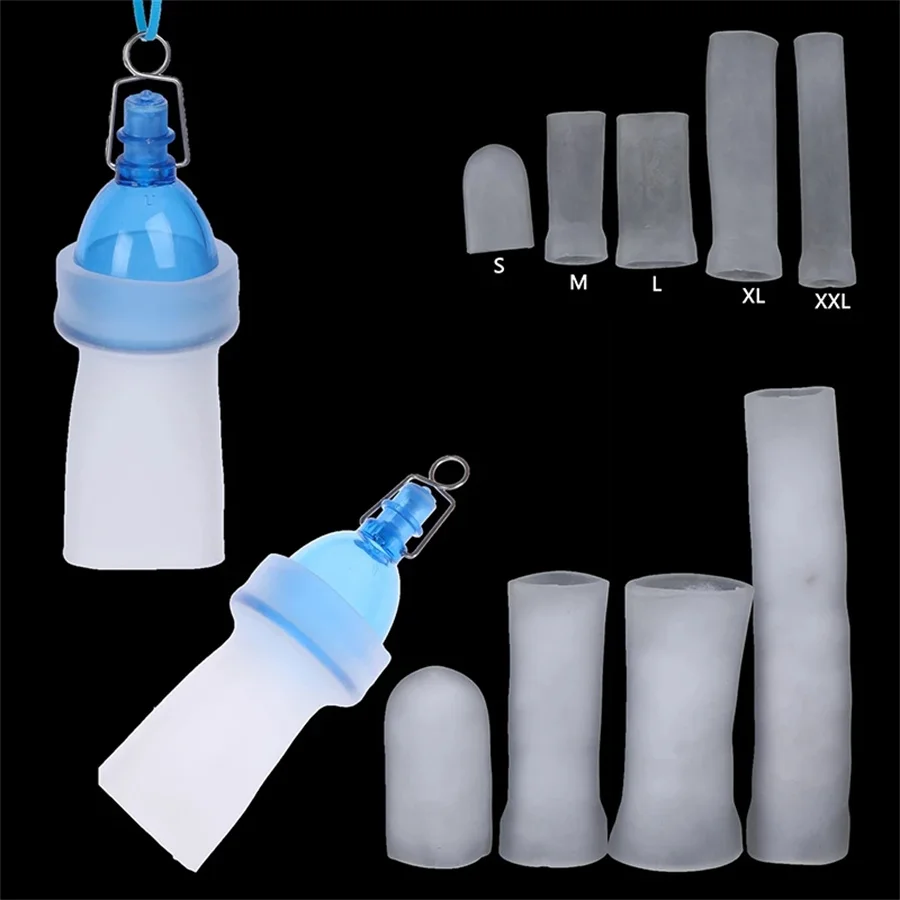 Silicone Sleeves For Vacuum Suction Cup Penis Enlargement Pump Extender Replacement Accesorries Penis Stretcher Clamping Kit