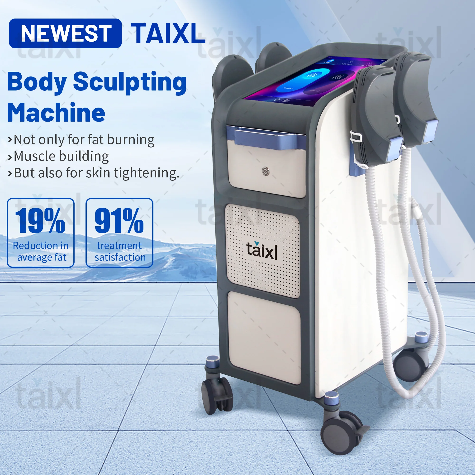 Устройство для моделирования тела 2025 Pro, 14 т, 6500 Вт, мульти-технологическое многоручное целевое терапевтическое оборудование, безопасное сертифицированное CE, магнитное оборудование для похудения