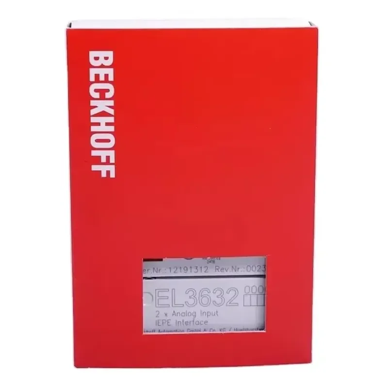 BECKHOFF EL3632 EtherCAT Terminal 2-Channel 16 Bit Analog Input for IEPE/accelerometer 50 Ksps for PLC PAC Dedicated
