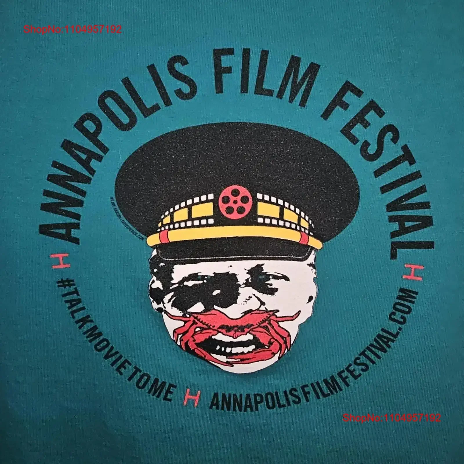 

Фестиваль кино Анnapolis Мэриленд большая мужская футболка с синим логотипом винтажная стильная домашняя мягкая дизайнерская одежда с рисунком