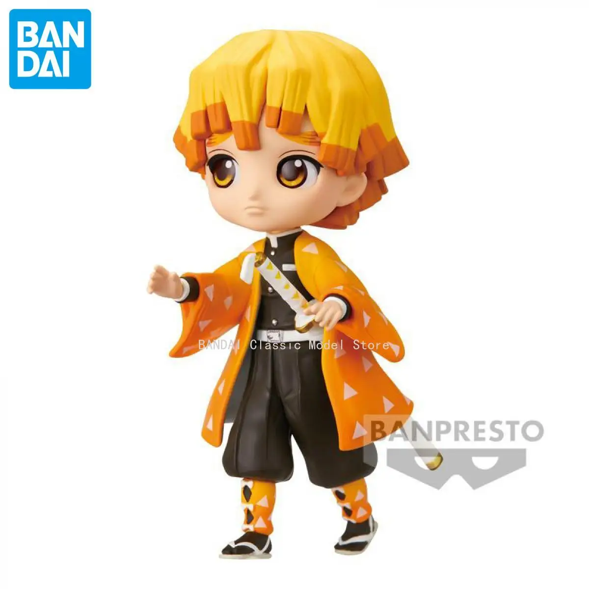 Bandai Banpresto Q Posket Demon Slayer Zenitsu Anime, original, modèle en boîte, tout neuf, non ouvert, spécial, en stock