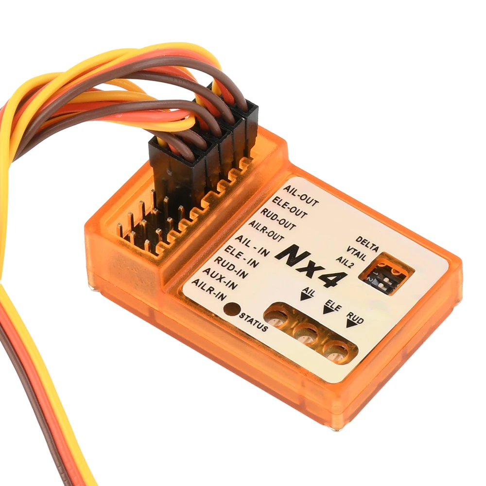 Контроллер полета NX4-EVO/NX4-PRO Баланс гироскопа полета 3D, подходит для самолетов с неподвижным крылом, поддерживает режим скорости/держания/гиро-выключения