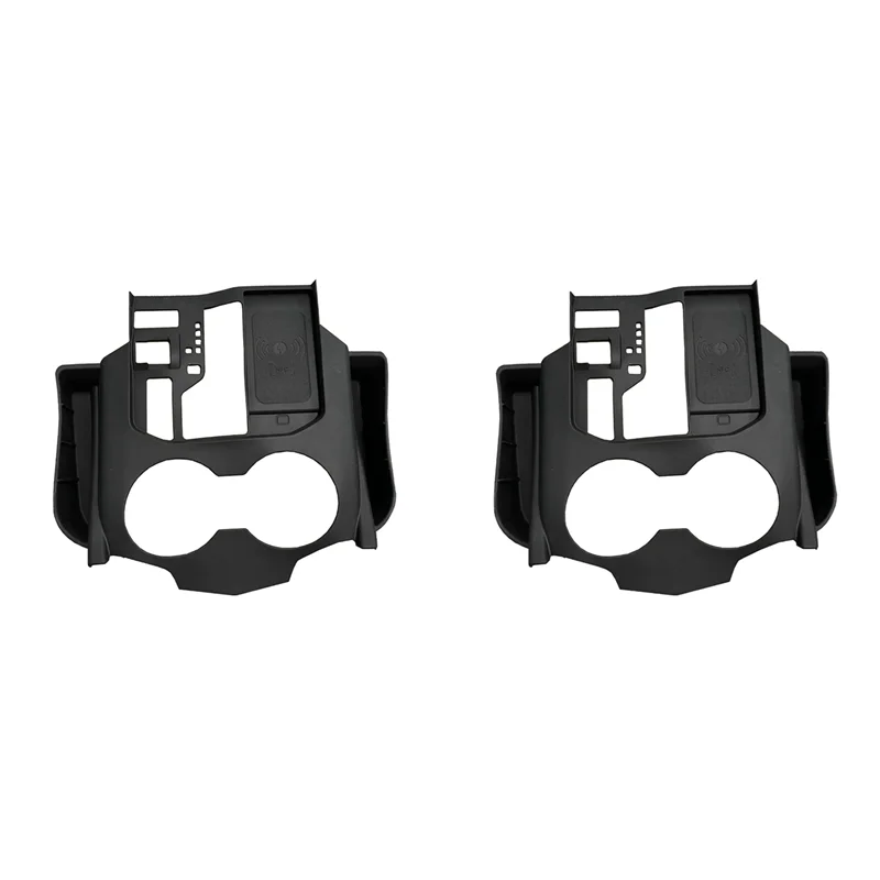 

2X Interior Rubber Seat Crevice Coin Card Phone Storage Box Organizer For Toyota Land Cruiser 300 LC300 2022 2023 Black