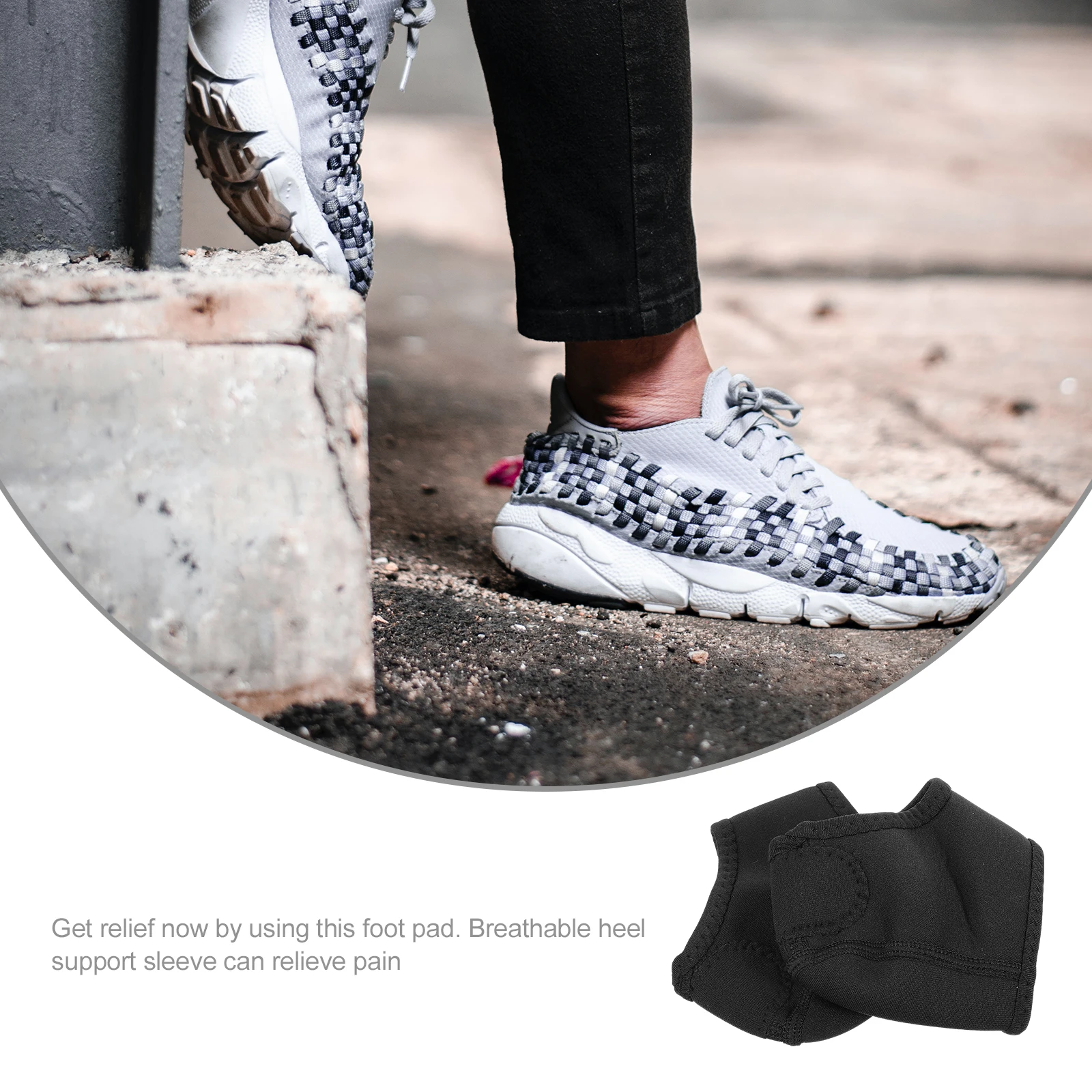 

Silicone Heel Protectors Durable Cover Socks for Boots Casual Shoes Sneakers Work Reduce Pain Swelling Heel Support Brace Camp