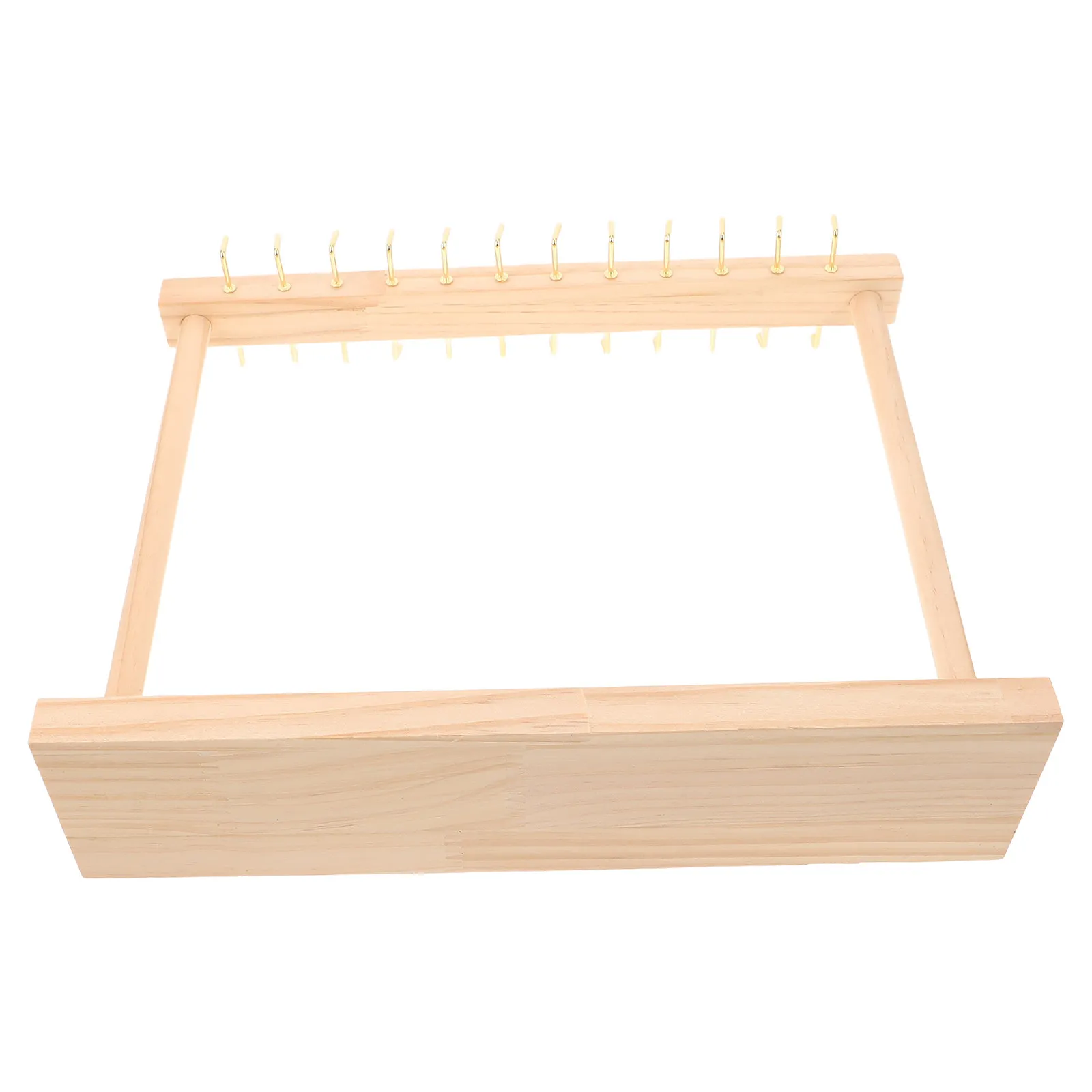 

Double-Sided Necklace Display Stand Solid Wood 24-Hook Jewelry Organizer Rack Storage Home Bedroom Jewelry Necklace Display Rack