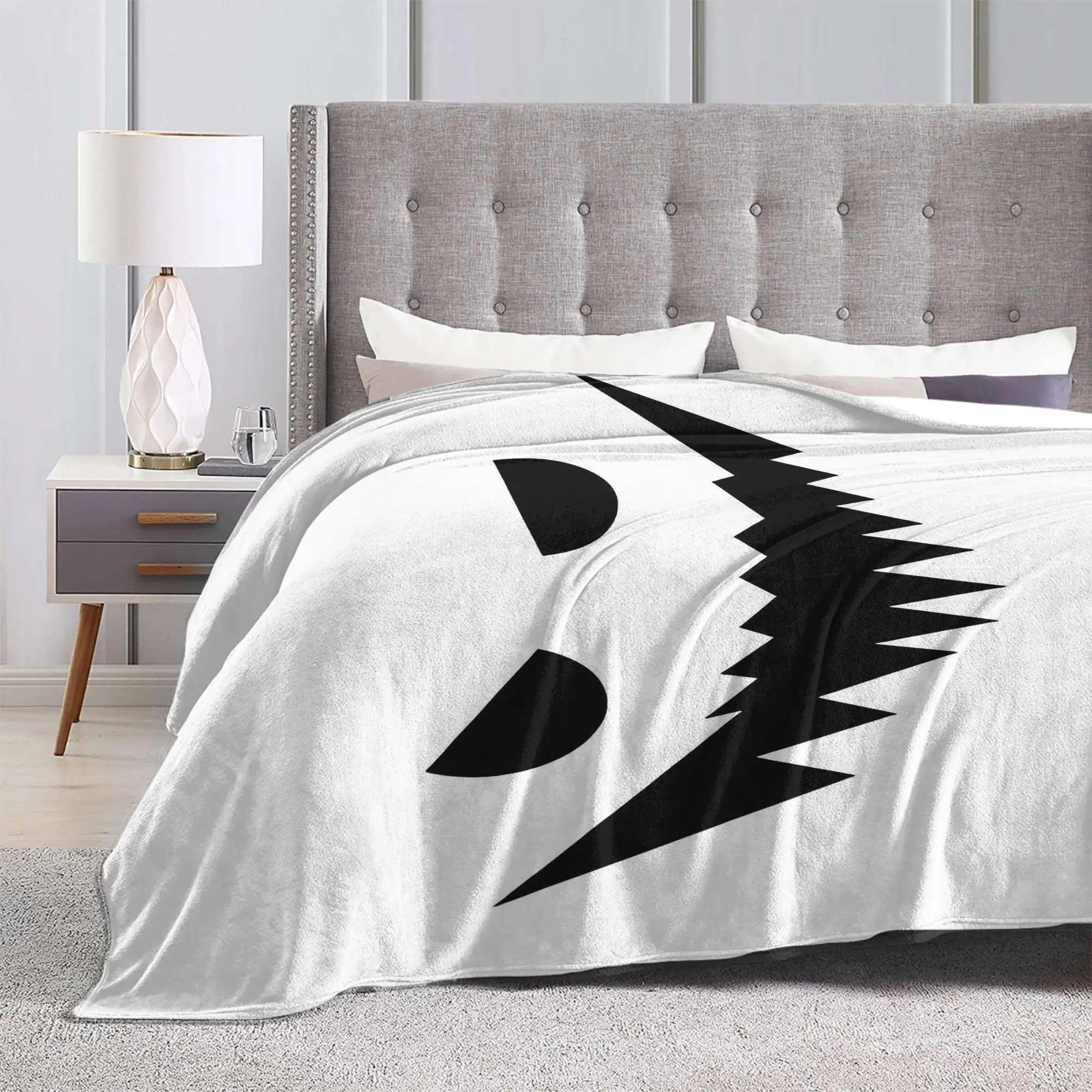 Jack O Lantern Faces Halloween Fleece Throw Blankets  Blankets for Sofa Car Soft Bedspread