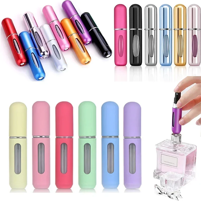 

30pcs 5ml Travel Mini Refillable Perfume Bottles Atomizer Portable Spray Bottles Leakproof Refill Dispensers Pump Transfer Tool