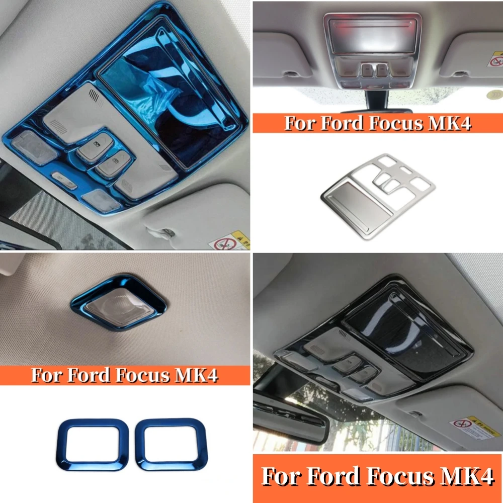 

For Ford Focus bussiness MK4 2019 2020 2021 Accessories Front Rear Reading Light Frame Trims Cover Roof Sticker Decoration Panel