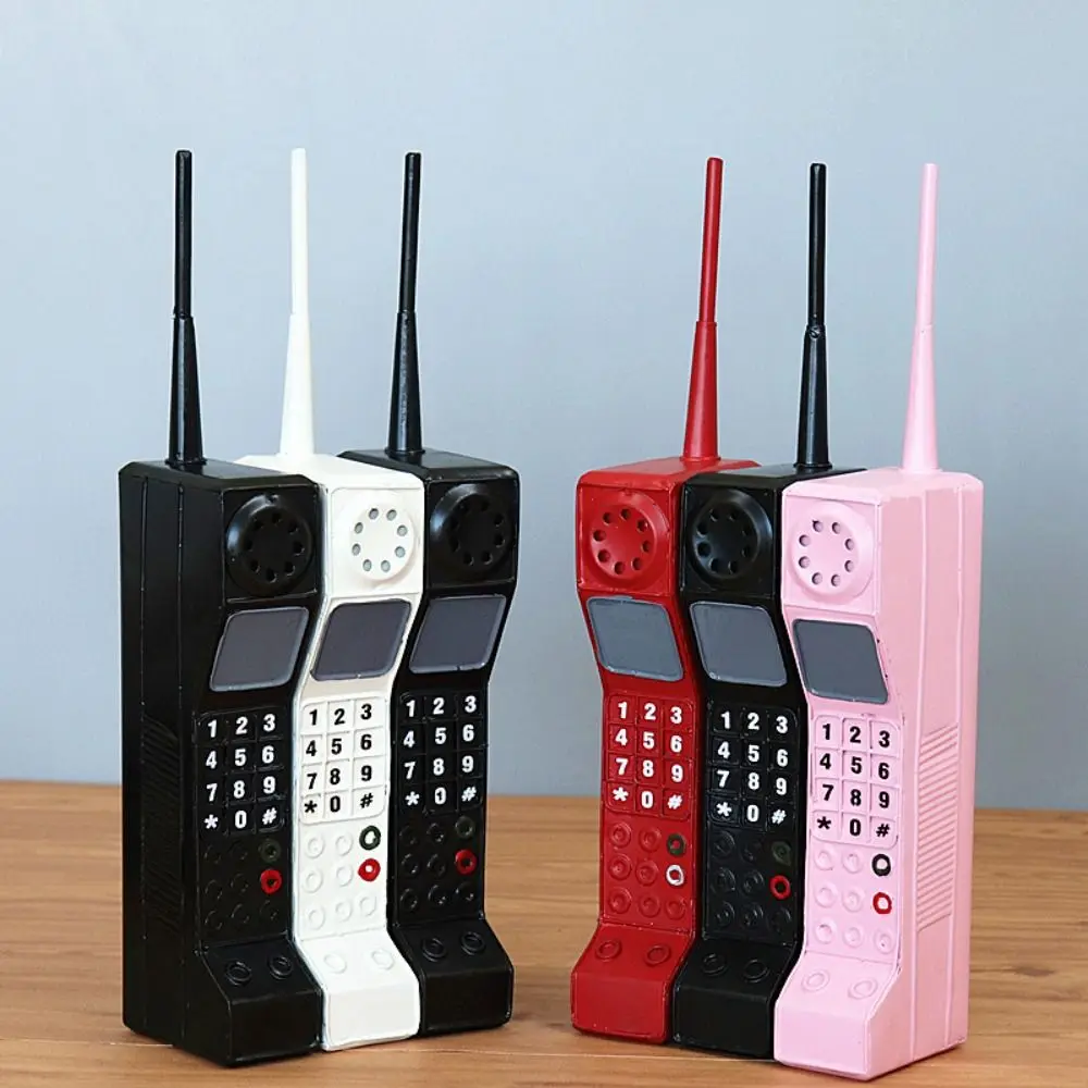 Simulation Vintage Telephone Model Cellular Phone Iron Material Retro Phone Prop Hand Phone Old Fashioned
