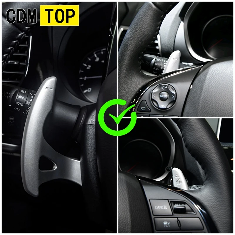 For Mitsubishi Lancer Inspira/ Evo X 10/ Outlander/ ASX/ Triton ABS Paddle Shift Carbon Extension Cover accessories