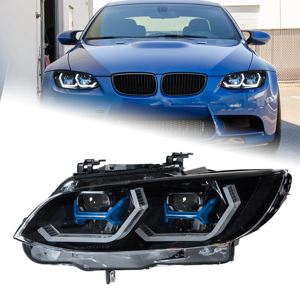

Car Lights for E92 2007-2012 E93 M3 330i 335i LED Auto Headlight Assembly Upgrade Bi Xenon Angel Eyes Bifocal Lens Accessories