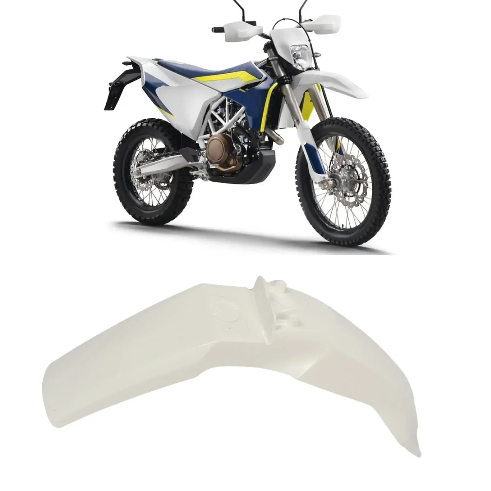 

White Motorcycle Front Mudguard Plastic Fairing Mud Guard For Husqvarna Enduro FC FE 250 350 450 TC125 TC250