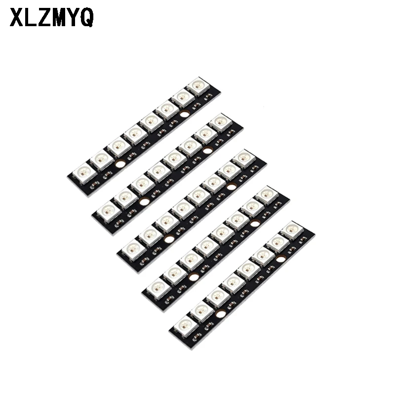 10PCS 8 Channel Built-in Full Color Driven Board WS2812 5050 RGB LED Strip  Driver Module Board For Arduino Module 8 BIT DIY Kit