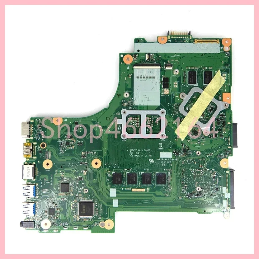 X450VP  i5-3230U CPU 4GB-RAM 216-0842054 GPU Laptop Motherboard For ASUS X450VP X450V X450 A450V Notebook Mainboard 100% Test OK