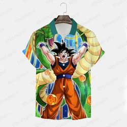 Goku japonês de anime masculino, camisas de manga curta para crianças, roupas Vegeta Trend, streetwear, novos tops, 2024