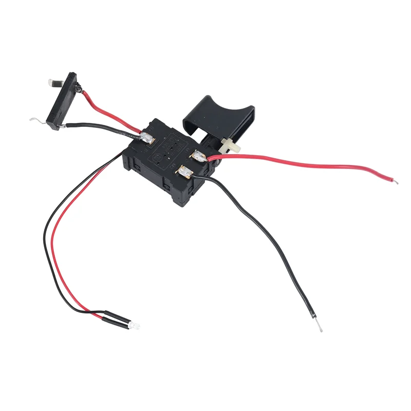 AB08-DC 7.2 فولت - 24 فولت 16A مفتاح التحكم في المثقاب الكهربائي مفتاح الزناد اللاسلكي مع ضوء صغير لأداة الطاقة