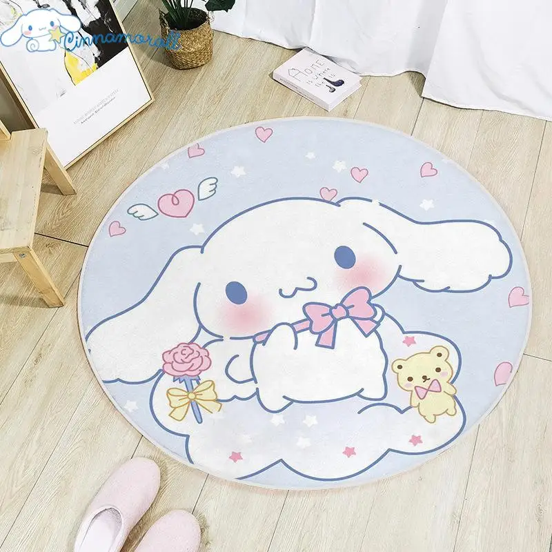 

Ковер Cinnamoroll Sanrio Милый мультяшный нескользящий утолщенный Декоративный Напольный коврик для спальни креативный Аниме подарок на день рождения