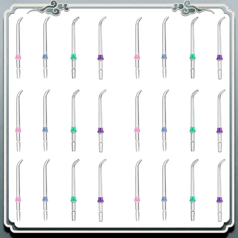 AC76-Flosser сопло аксессуары для гигиены полости рта для Waterpik WP-100 WP-450 WP-250 Nicefeel Flycat FC168 Waterpulse V300, 24 шт.