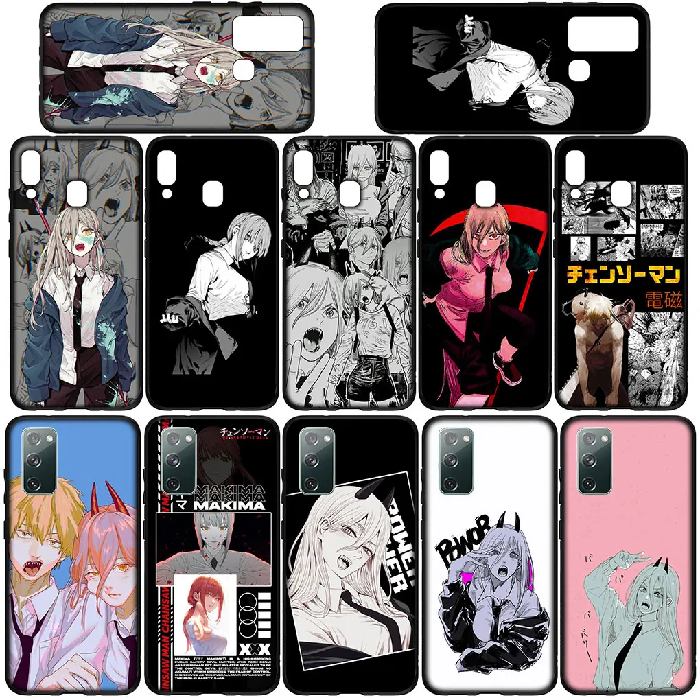 Tatsuki Fujimoto Chainsaw Man Gir Anime for Samsung Galaxy S24 S23 Fe Ultra A55 A35 A24 A15 A05 M55 M15 Plus A02 S7 Phone Case