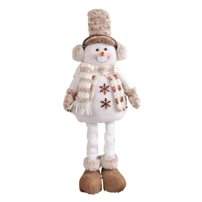 2026 Christmas Snowman Stretch Doll Creative Knitted Elk Doll Christmas Decoration Ornament Home Festival Party Decor Ornament