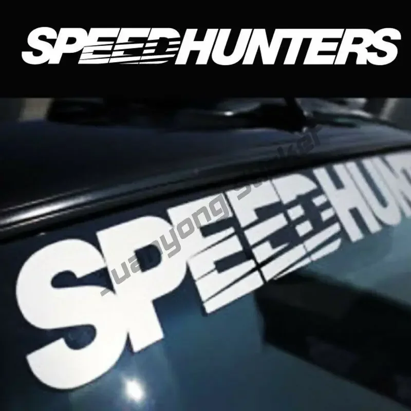 SPEEDHUNTERS Sunstrip Front Windshield Decal Vinyl Car Sticker Auto Window Deco JDM Refit Creative Waterproof Sticker Styling