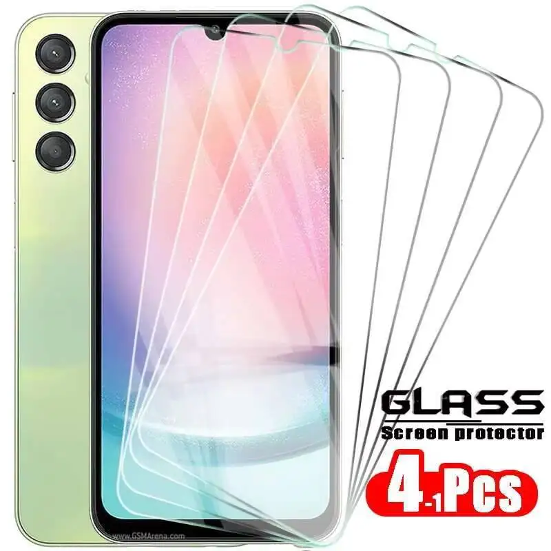 

4PCS Protective Glass For Samsung Galaxy A24 4G Screen Protector Film A25 A15 A05S A54 A34 A14 A04 M54 M34 M14 M04 A M 13 73 5G