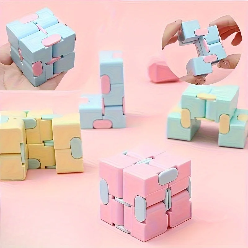 Creative Unlimited Magic Cube, Easing Finger Decompression Durable Plastic | Relax, Birthday, Christmas,Party Game