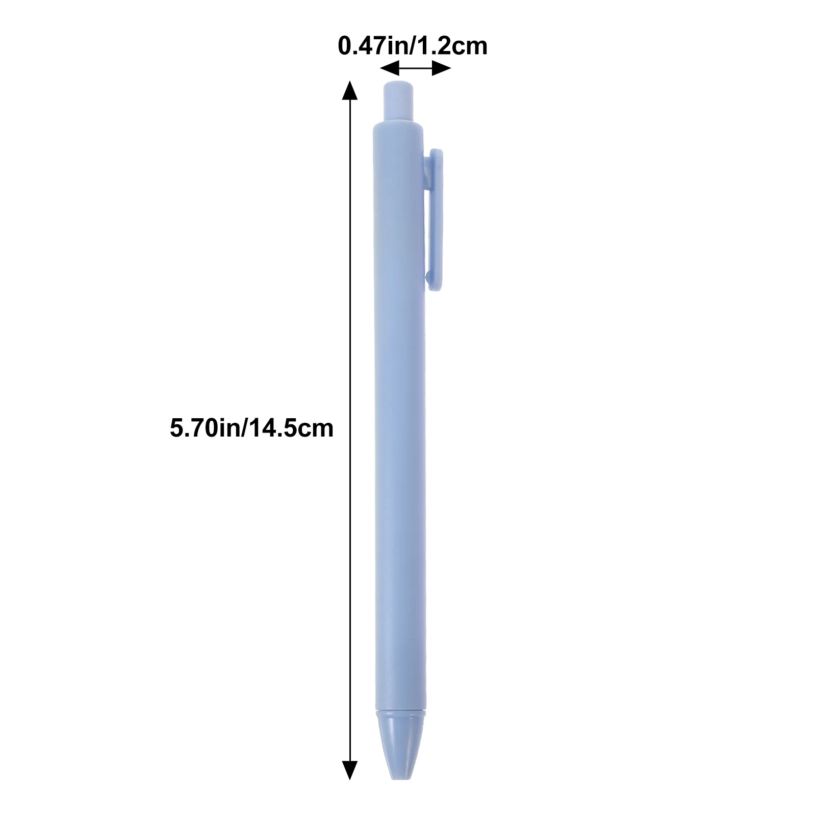 6Pcs Press Type Simple Gel Pen Smooth Writing Comfortable Grip for Students School Office Multifunctional Portable Student Gel