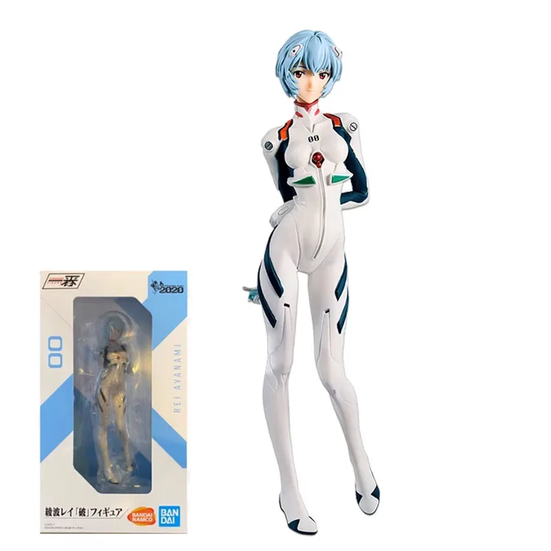 BANDAI Original EVA Anime Figure Reward Ayanami Rei benda Soryu Nagisa kawworu Action Figure giocattoli per bambini modello regalo di natale