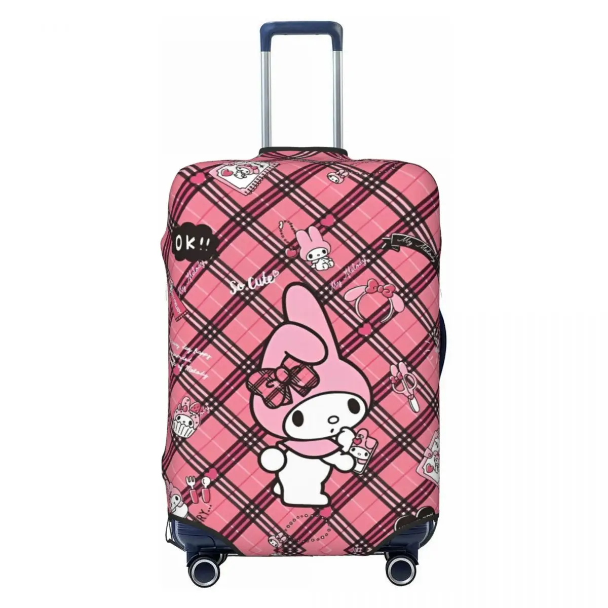 My Melody Sanrio Anime Suitcase Cover Cute Y2K Manga Fun Business Protector Luggage Case Flight