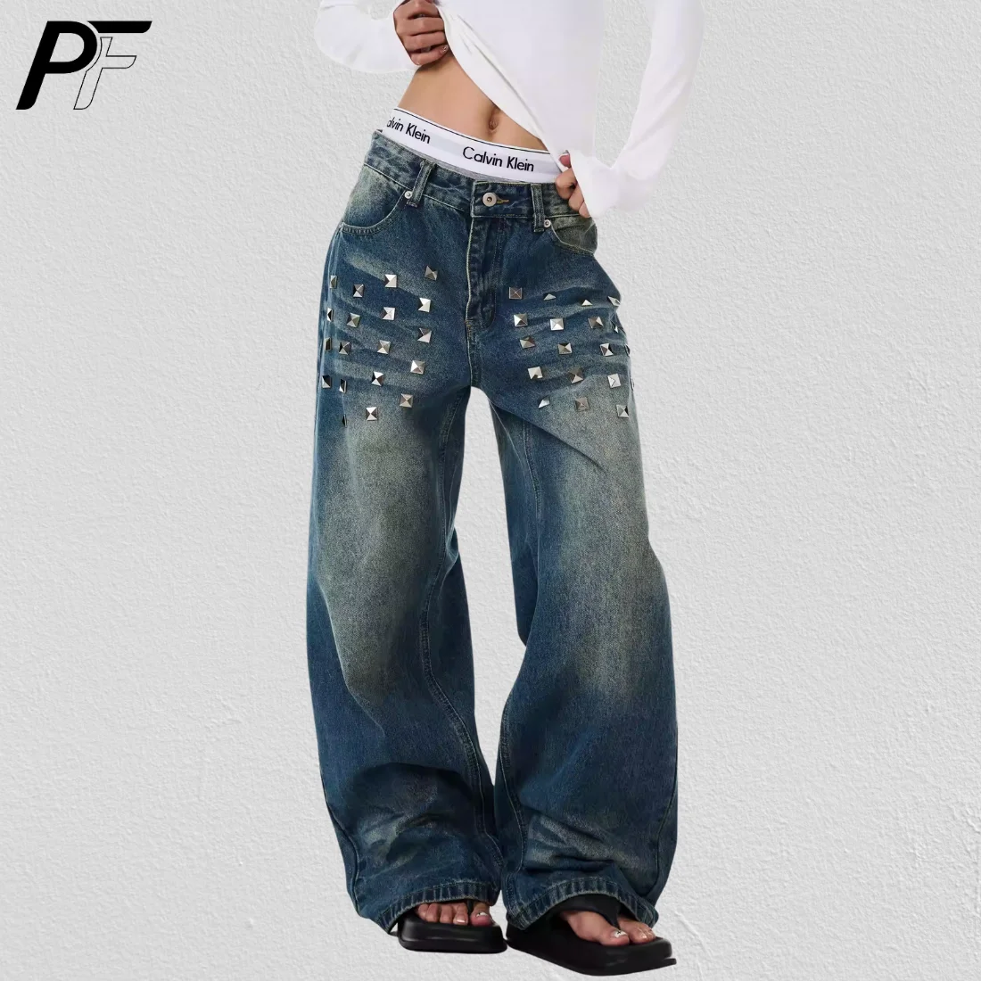 

Американские широкие брюки Y2K Baggy с принтом Harajuku, с высокой талией, свободного кроя, повседневные, уличный стиль, унисекс, новинка 2026 года