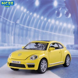 Модель автомобиля VOLKSWAGEN Beetle GSR в масштабе 1:32, модель автомобиля с откидывающейся спинкой, из амусто-оптического сплава, металлические игрушки, Товары для детей, модель для мальчиков A134