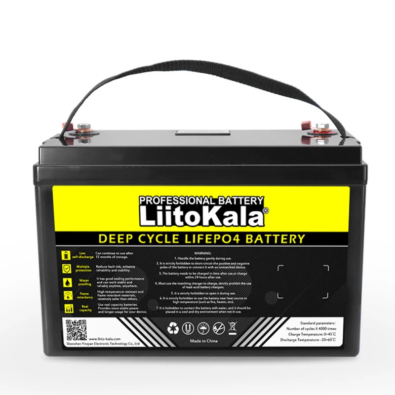 24V/29.2V 60ah LiFePO4 Battery 8s Lithium Iron Phosphate for boat inverter Car lighter  Cycles Touring Batteries duty-free