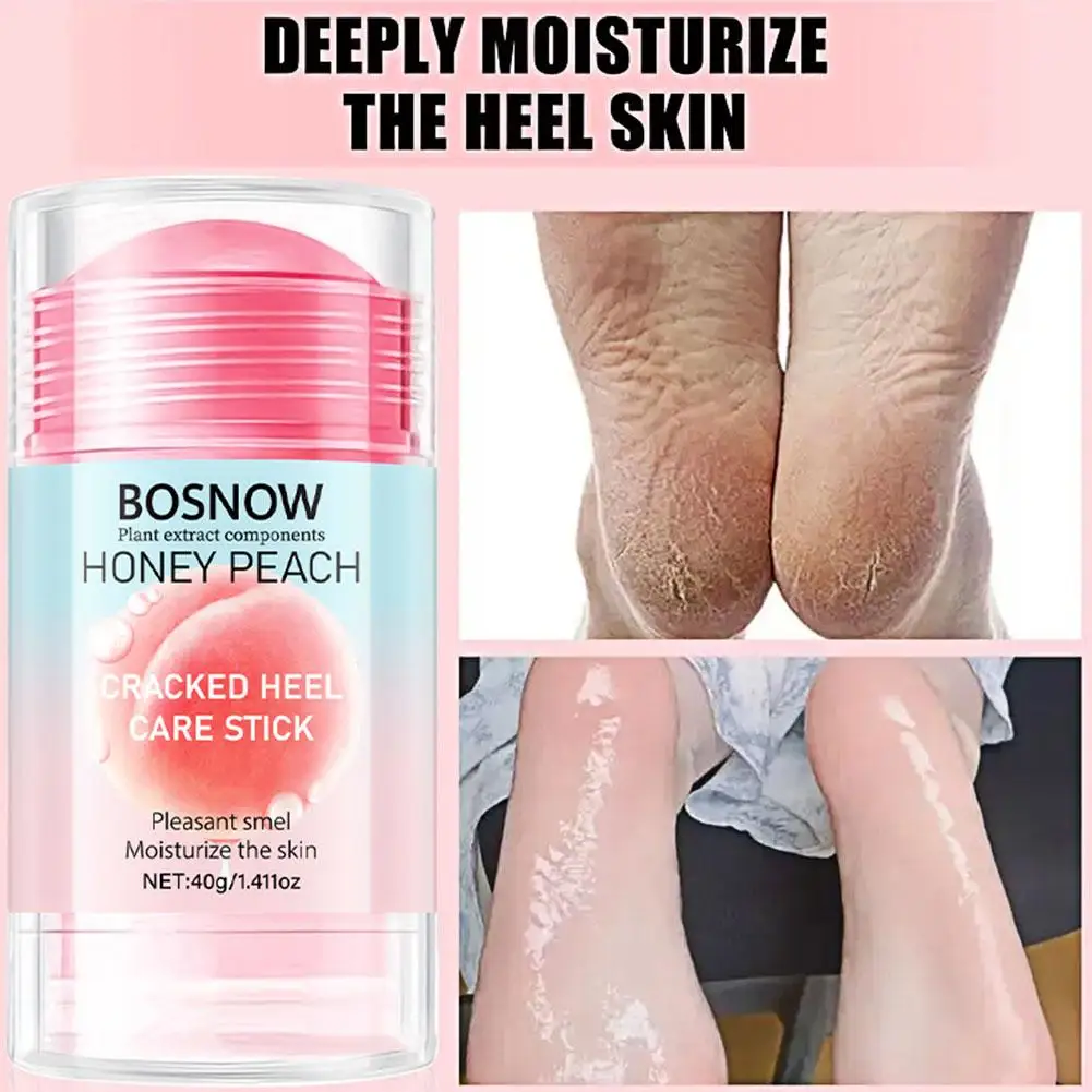 1/2/4pcs Foot Cream Feet Hydrating Treatment Rolls Acid Intensive For Cracked Heels Peach Foot Moisturizing Cream