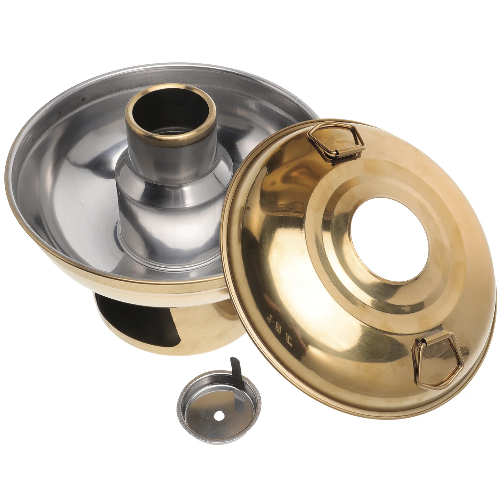 

Portable Hot Pot Stainless Steel Heavy Duty Wok For Outdoor Indoor Cooking Seafood Hotpot Kitchen Cookware Alcohol Stove