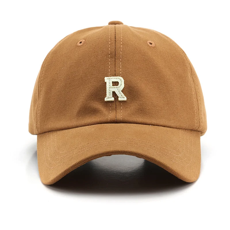 Dropshipping Fashion Letter R Embroidered Baseball Cap Adjustable Sports Hat Outdoor Dad Hat Snapback Hat