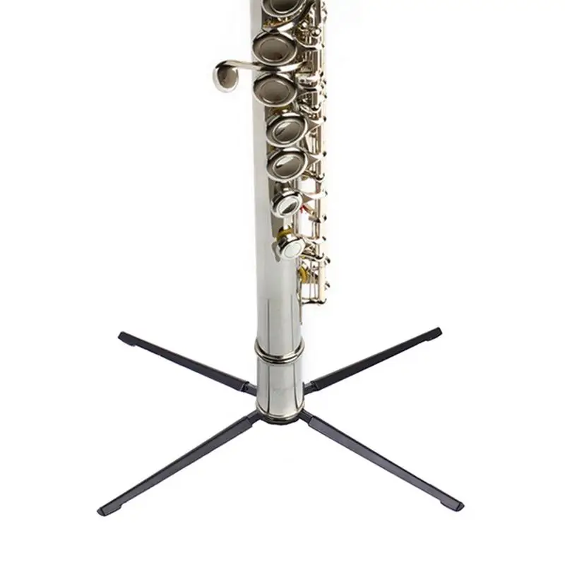 Foldable Portable Flute Or Clarinet Saxophone Stand Sax Tripod Holder Stand Bracket Saxophone Woodwind Instrument Accessories