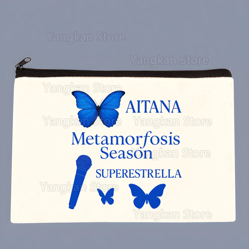 

Полотняная косметичка Singer Aitana Ocana, карманная сумка для мытья помады, свадебные сумки для помады, органайзер для хранения