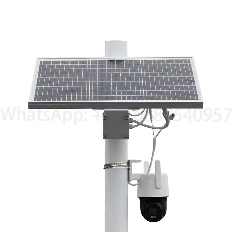 Mobile Trailer 12V Dc 4G 5G Ptz Camera for Construction Site Outdoor Security Cctv Monitoring Off Grid Solar Power System