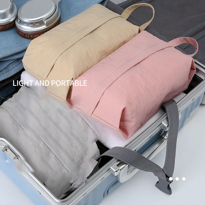 Portable Travel Cosmetic Organizer Bag Folding Zipper Wash Bag Socks Underwear Storage Pouch For Travel Suitcase Finishing Bag