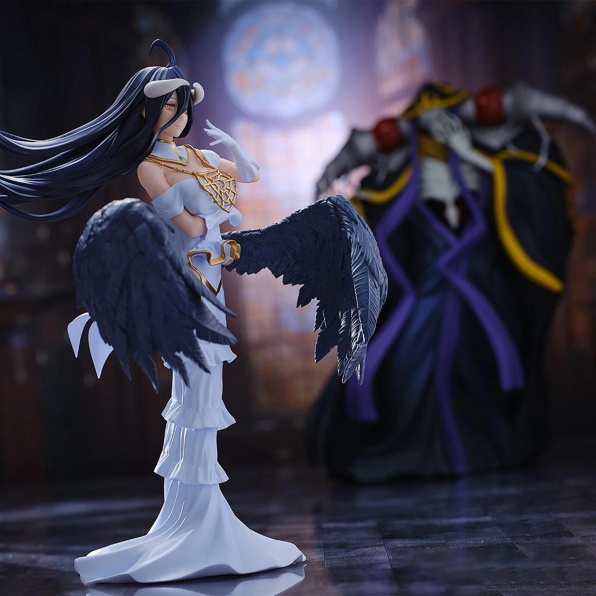 

100% Original in Stock Bandai Spirits BANPRESTO Overlord Albedo Ainz Ooal Gown Garage Kit Collection Series Anime Figure