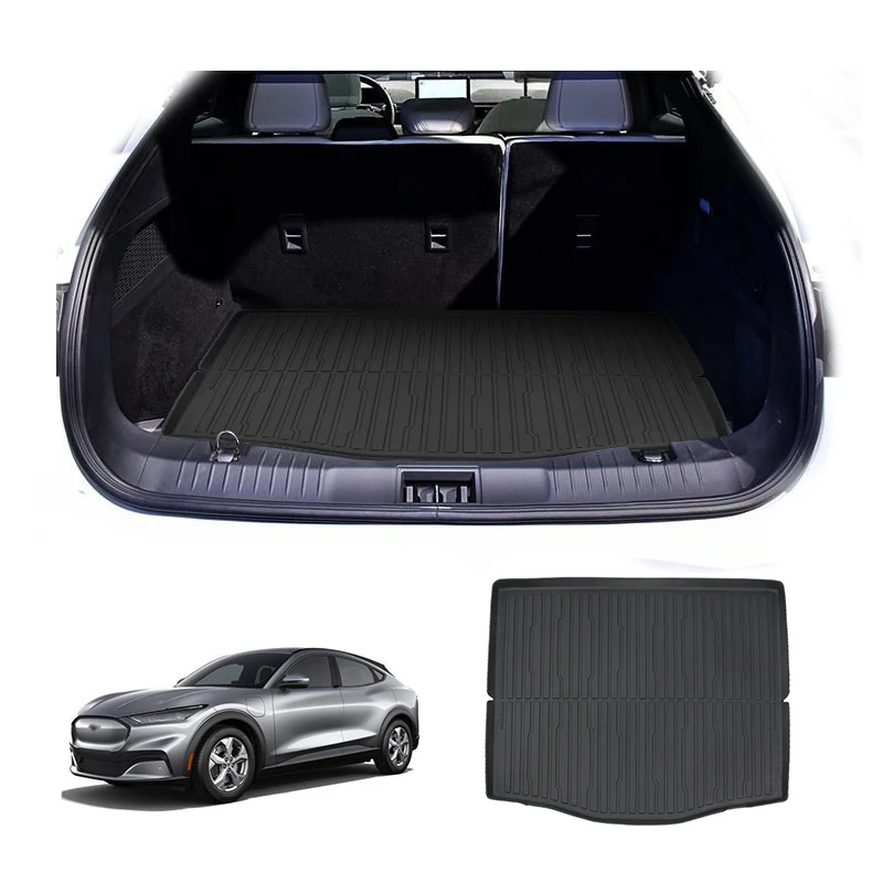 2023 All Weather Left Right Driving Waterproof 3PCS TPE Anti-Slip 3D Car Trunk Mat For Ford Mustang Mach-E 2021-