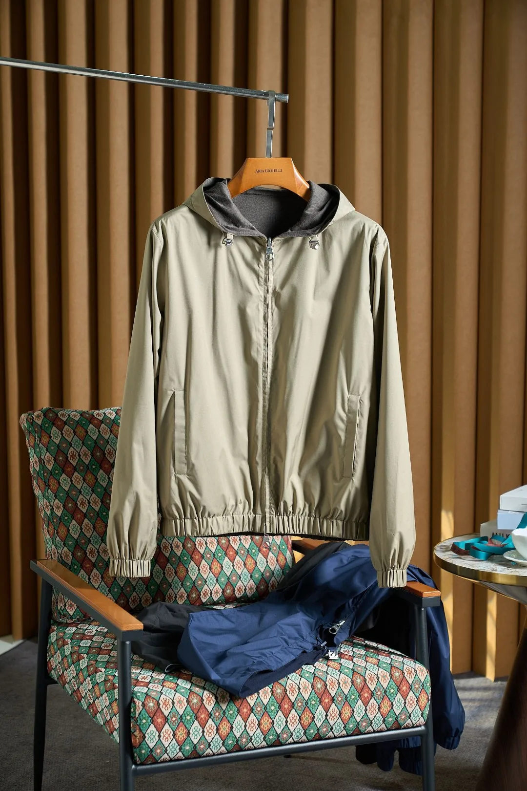 

Мужское двустороннее шерстяное пальто-бомеры, осенне-зимняя роскошная шапка, тюнер, повседневная хлопковая длинная застежка-молния