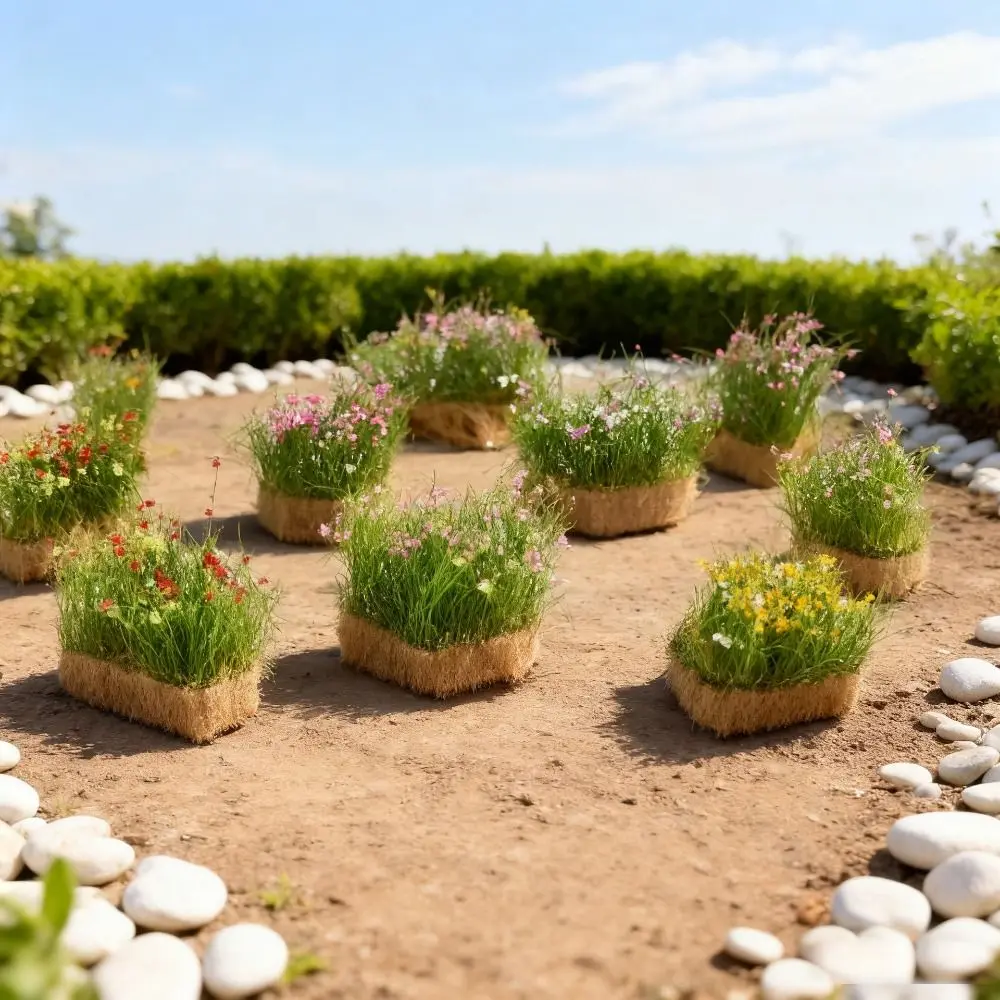 Multicolor Hand Torn Flower Clusters DIY Accessories Height 10mm/16mm Simulated Grass Clusters Building Models Sand Table